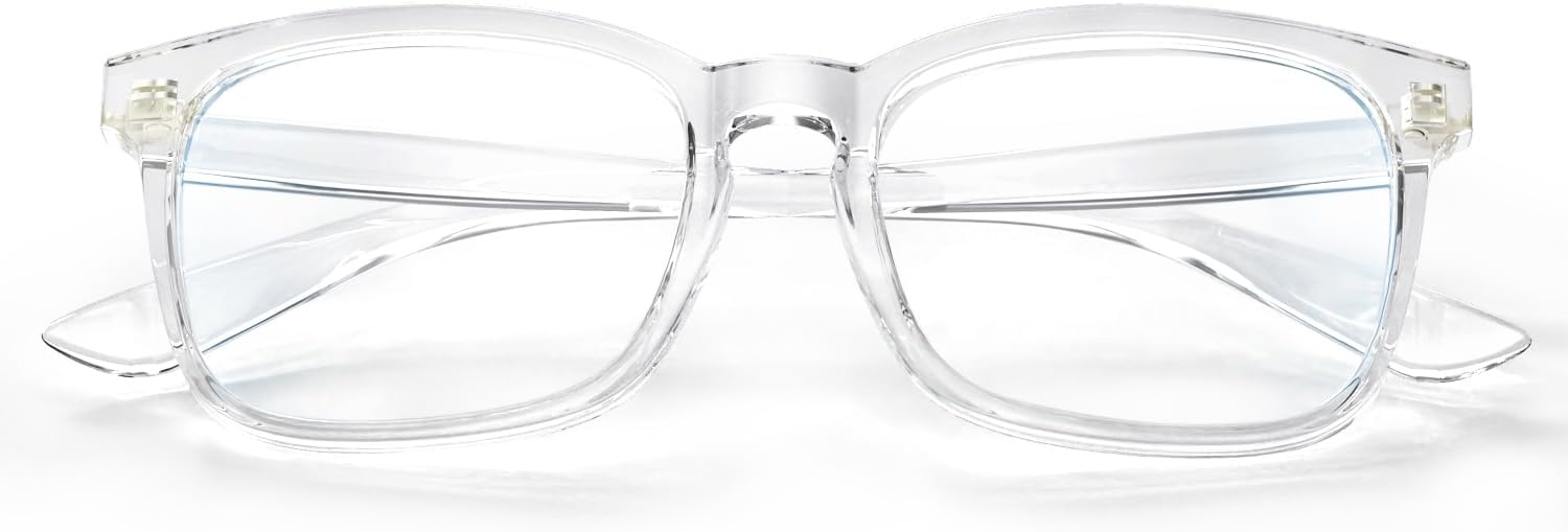 VISOONE Blue Light Blocking Glasses Square with Anti Computer Glare for Gaming Women and Men MONTANA